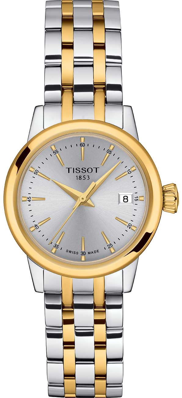 Front View of Tissot Classic Dream TwoTone Watch