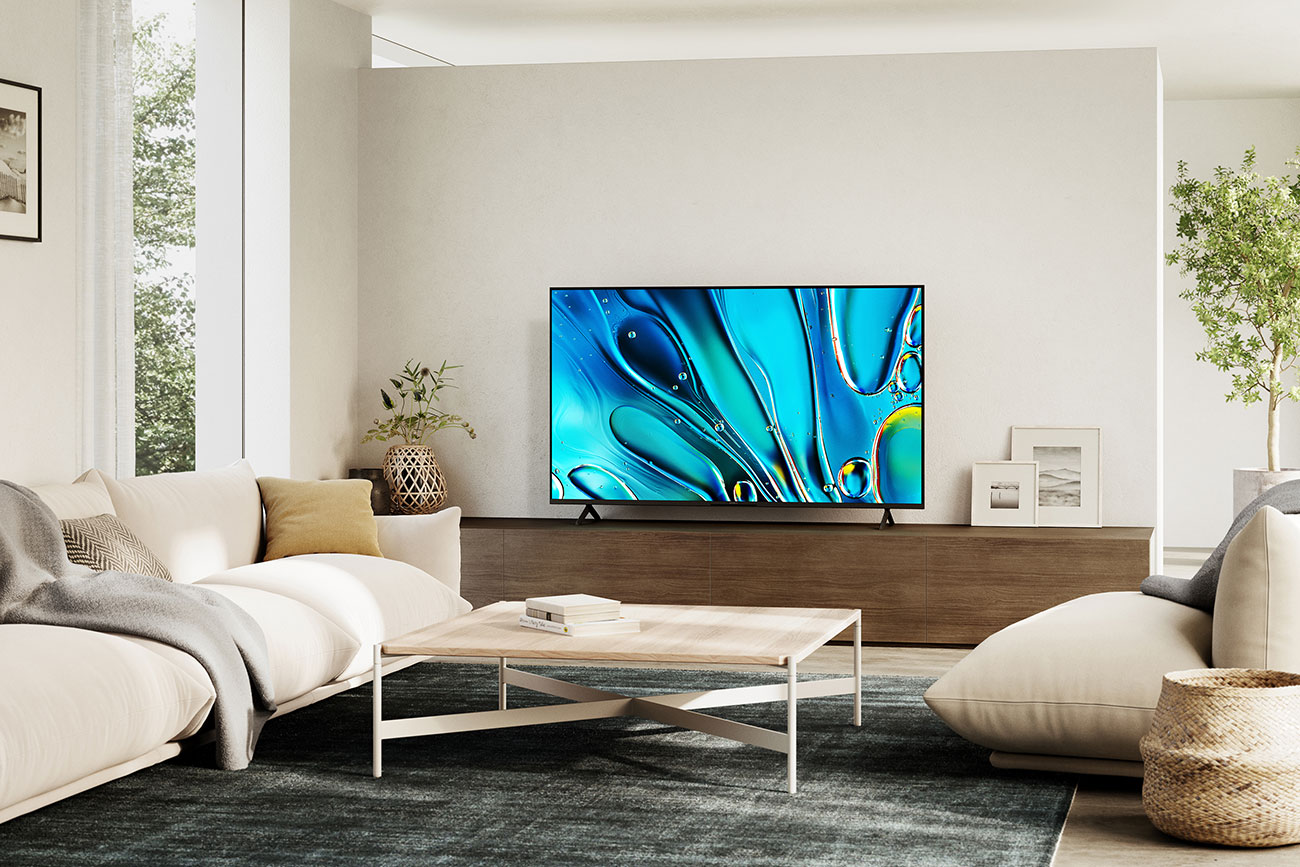 Front View of Sony Bravia 3 4K TV in Living Room