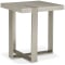 Bernhardt Tempo Side Table in Larza | Satin Nickel