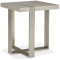 Bernhardt Tempo Side Table in Larza | Satin Nickel