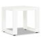 Sunset West Newport End Table in Satin White