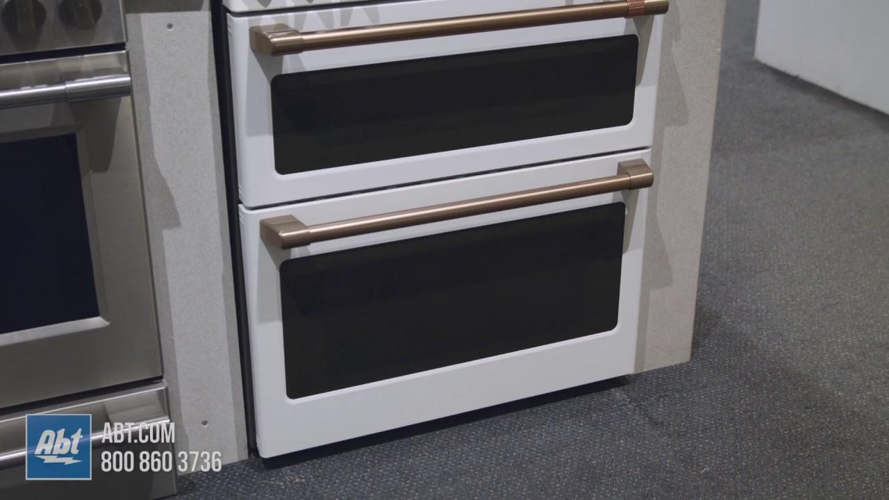 Watch GE Cafe 30in Freestanding Double Gas Range CGS750P4MW
