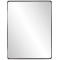 Howard Elliott Steele Rectangular Mirror In Brushed Black Finish