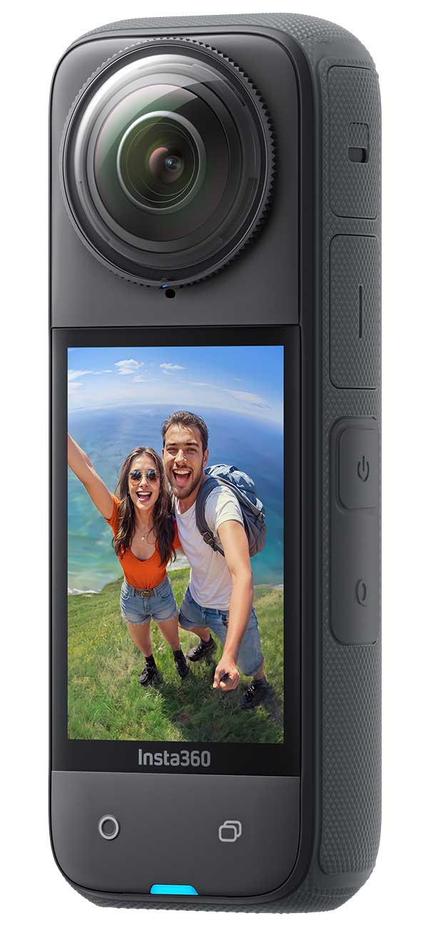 Front Angled view of Insta 360 Action Camera