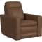 Flexsteel Dutch Power Swivel Gliding Recliner with Power Headrest, Lumbar, Heat and Massage in Cortado Leather