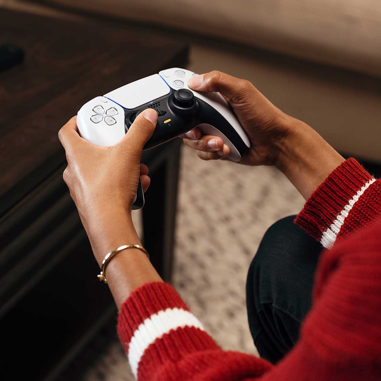 Lifestyle view of PlayStation 5 Remote