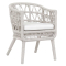 Sunset West Dana Dining Chair in Linen Canvas Sunbrella | Natural Linen