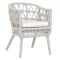 Sunset West Dana Dining Chair in Linen Canvas Sunbrella | Natural Linen