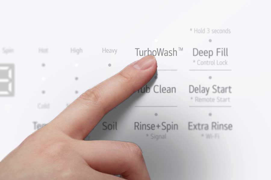 Turbo Wash view of LG Top Load Washer