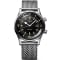 Longines Legend Diver Black Dial Stainless Steel Mesh Bracelet Watch, 42mm