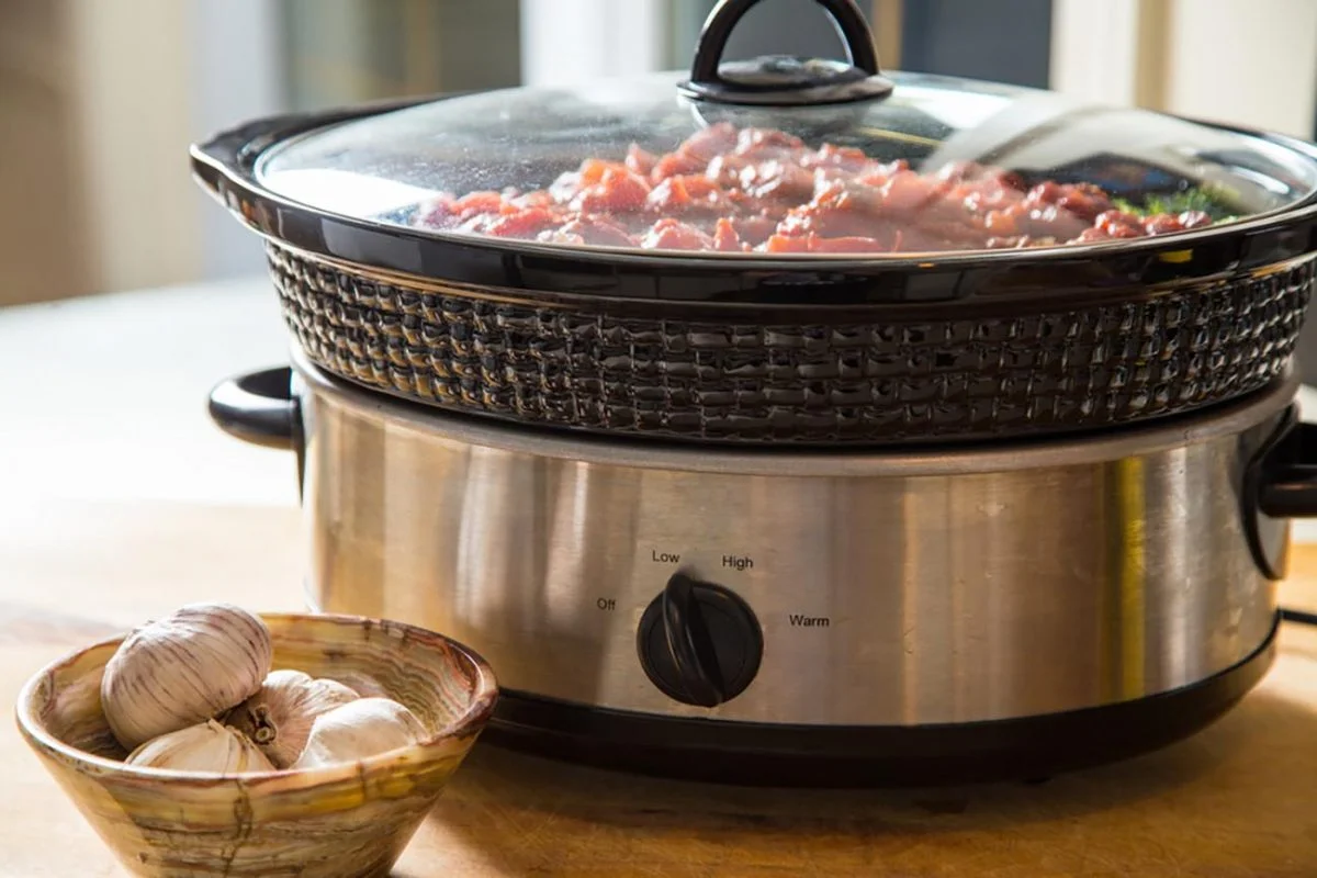 beef stew in a slow cooker