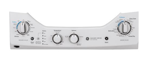 Close-up of control panel.