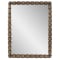 Howard Elliott Wooden Bobbin Vanity Mirror in Brown