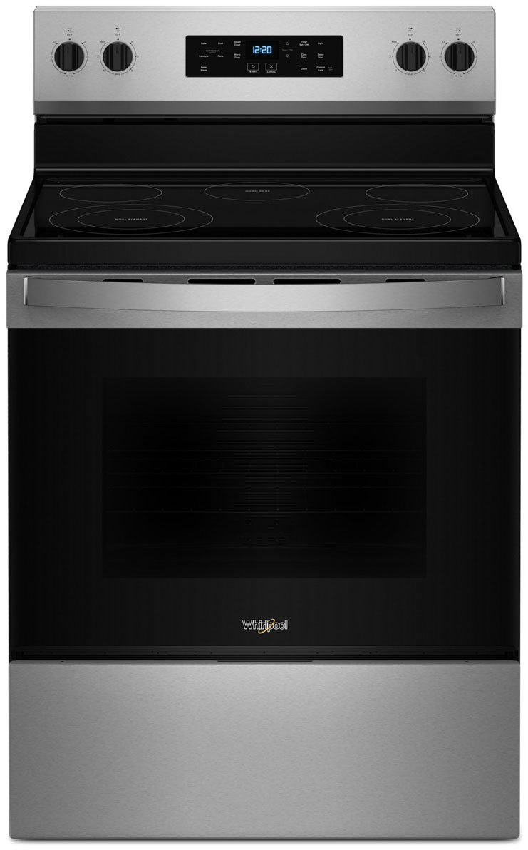 Whirlpool Electric Range with Steam Clean 30 In. in Stainless Steel