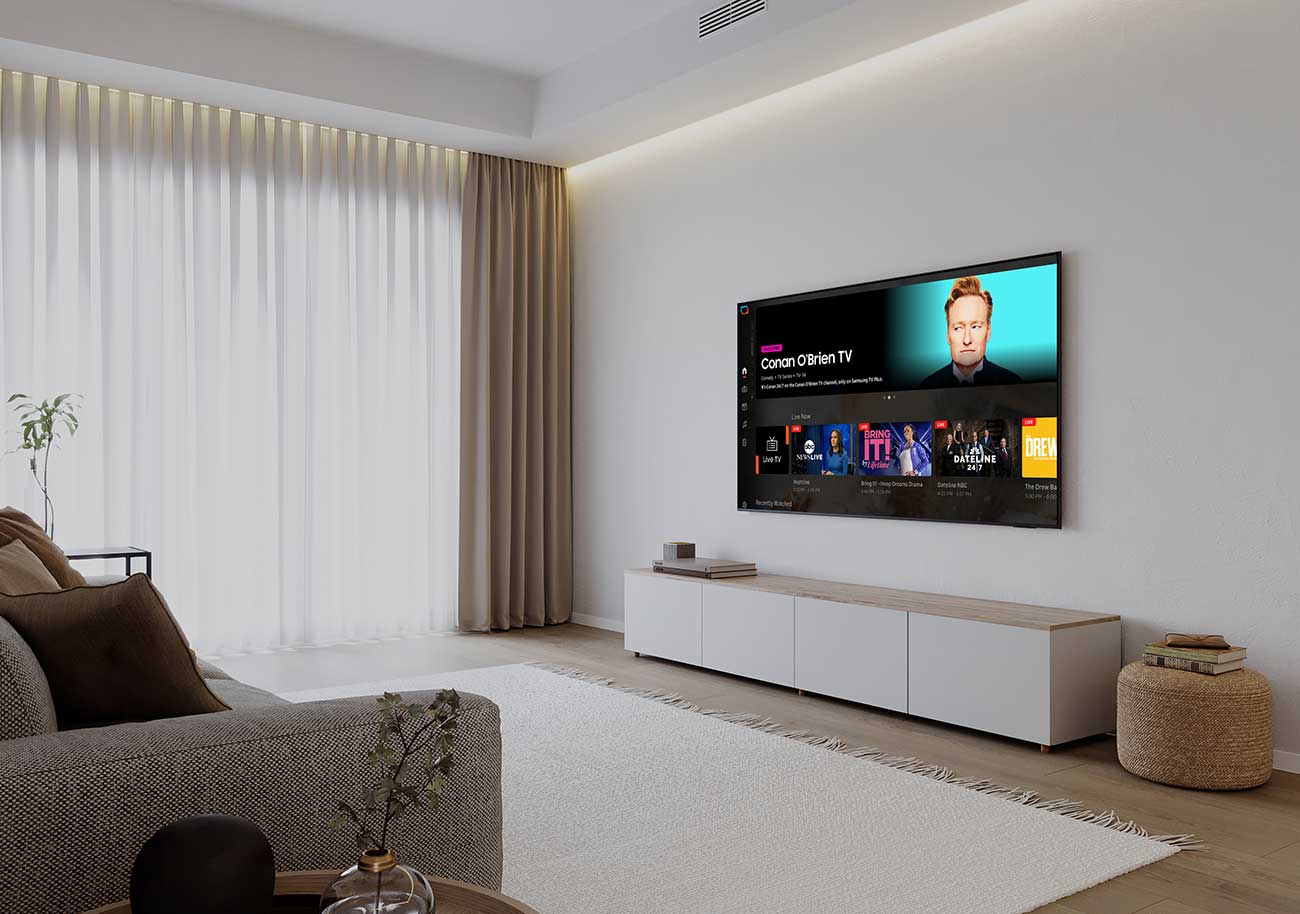 View Of TV In Living Room