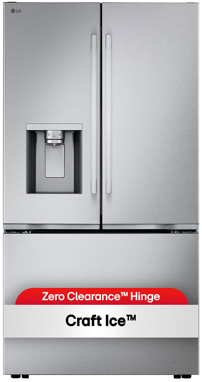 Alternate view of LG 23.7 Cu. Ft. 3-Door French Door Refrigerator 36-Inch Wide ADA in PrintProof Stainless Steel - LF24Z6530S