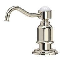 Distributeur De Savon Mural ROHL U.6495STN - Finition Satin Nickel - Capacité 16 Oz (473 Ml) - Neuf Sous Carton