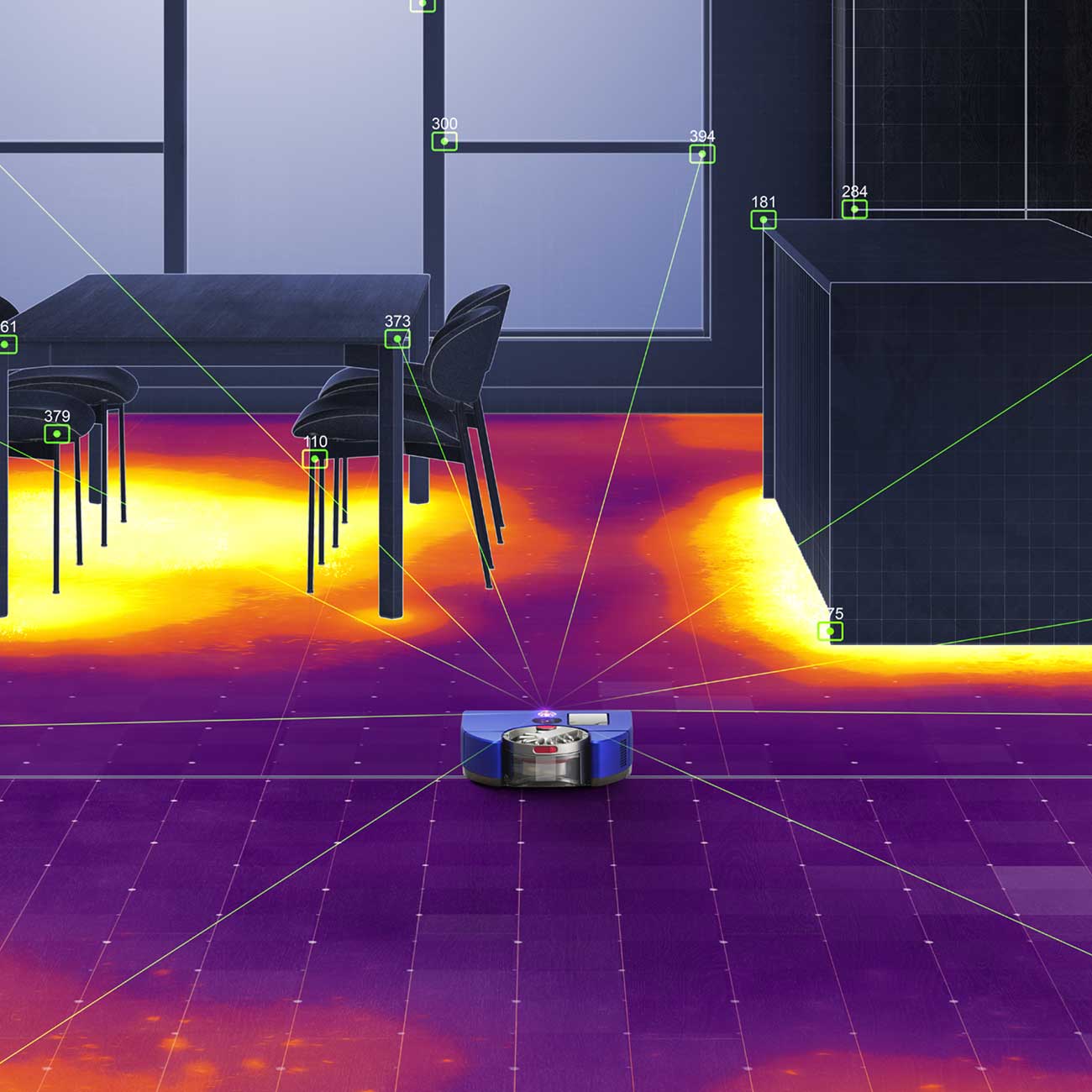 Dyson Robotic Vacuum Mapping Sensors