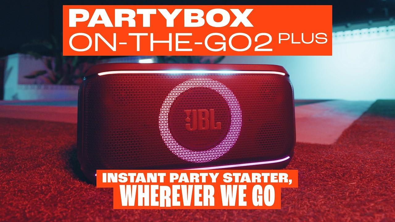 Watch JBL | PartyBox On-The-Go 2 Plus | Portable party speaker with real-time AI vocal removal