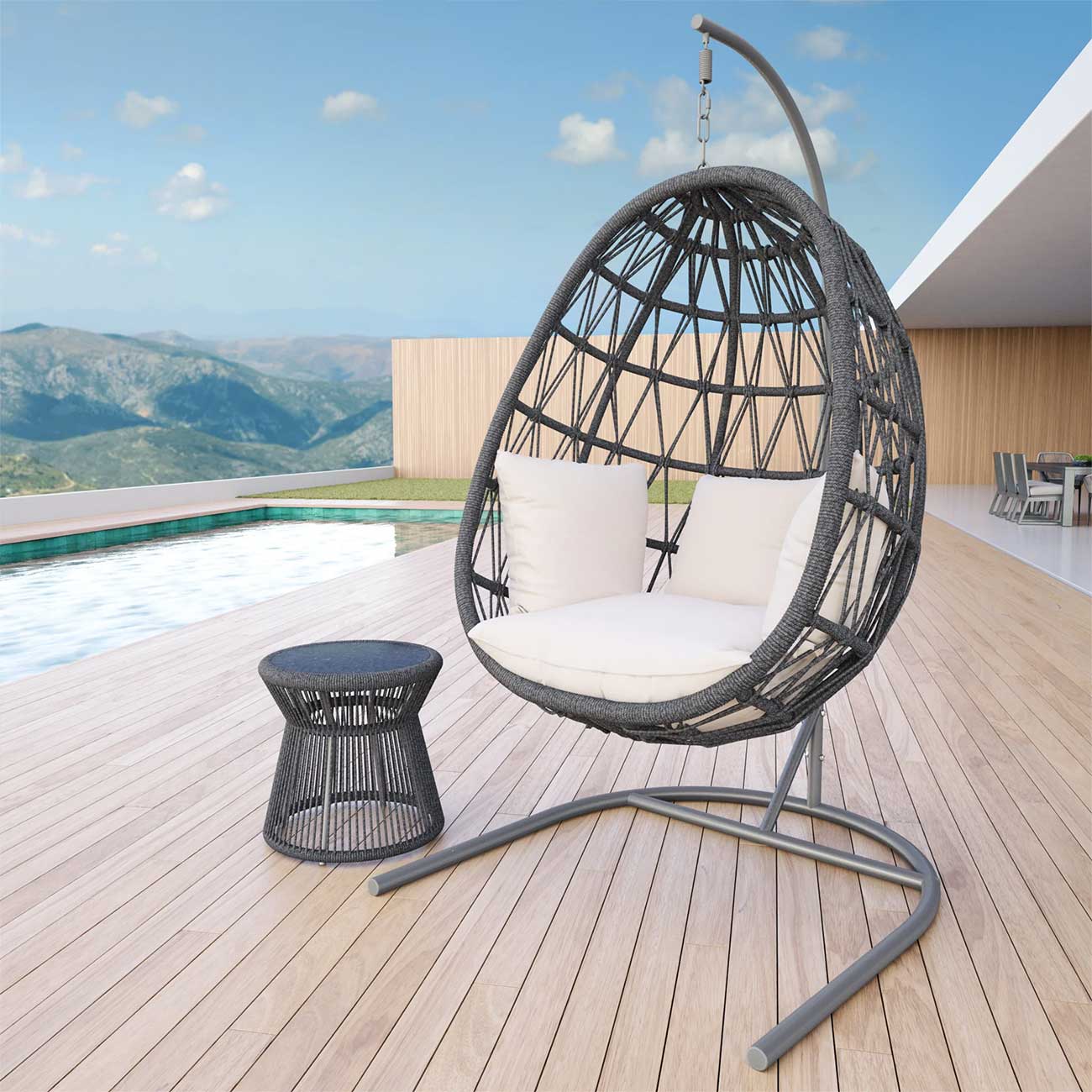 Sunset West - SW4101-HC-EASH-STKIT - Patio Chairs & Chaise Lounges