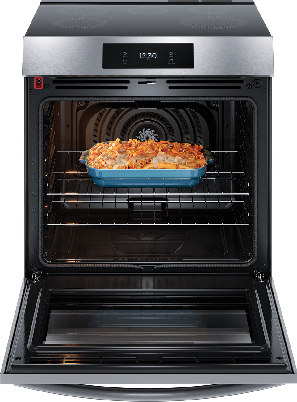 Open View Of Frigidaire Induction Range Lifestyle