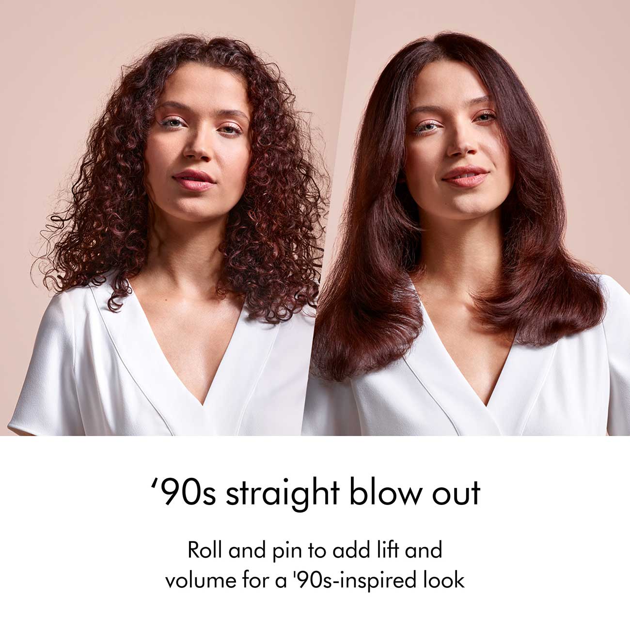 Airstrait Hair Straightener in Amber Silk Before/After Results Detail 2