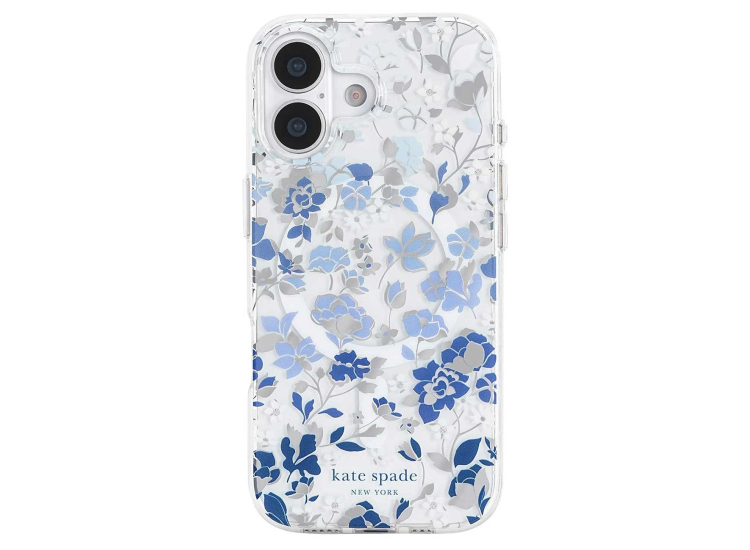 Kate Spade New York MagSafe Case for iPhone 17 in Flowerbed Blue - KS057400 Kate Spade New York MagSafe Case for iPhone 17 in Flowerbed Blue - KS057400