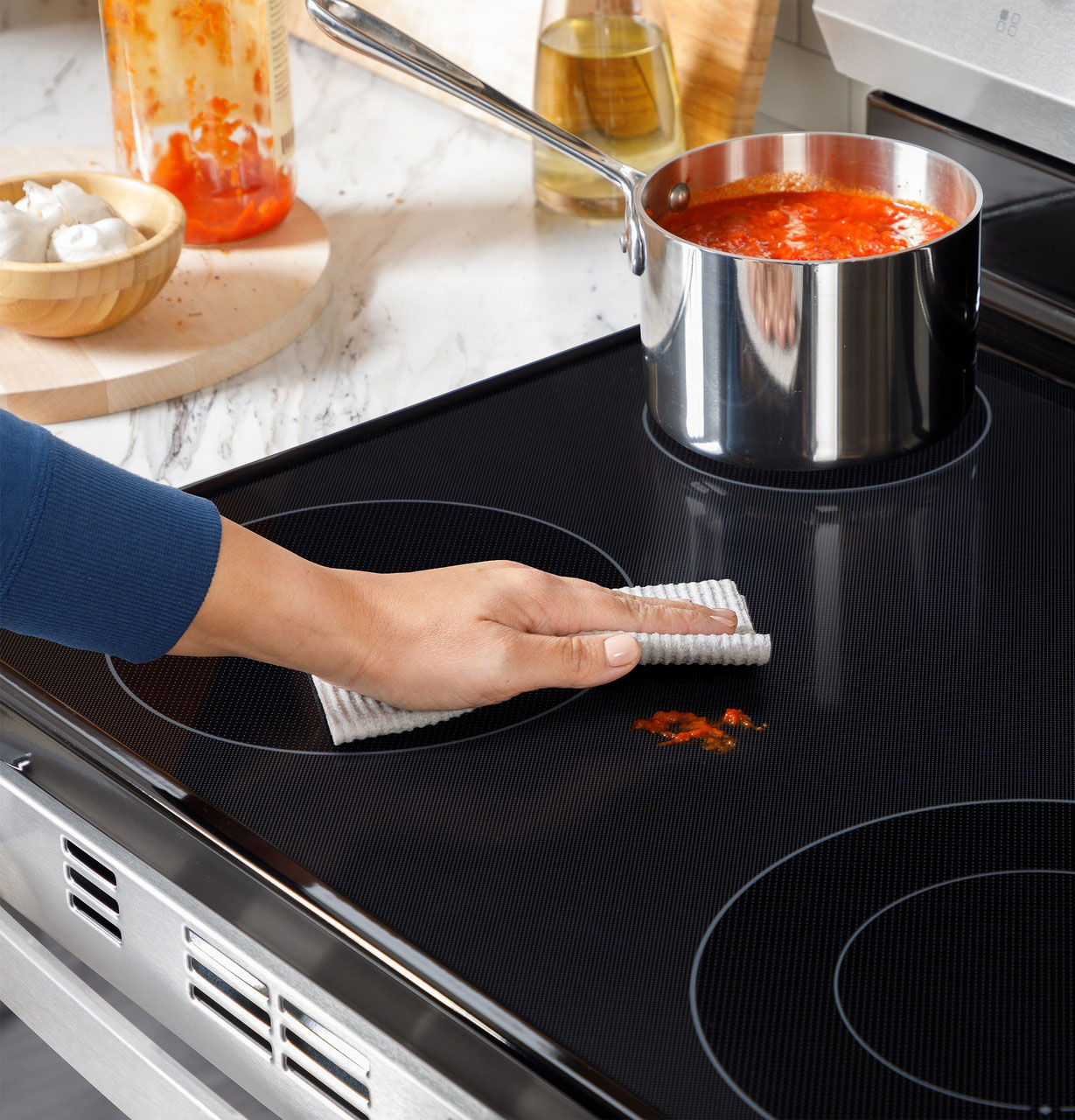 Surface View of GE Electric Range
