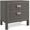 Bernhardt Prado Nightstand in Porcini | Bright Graphite