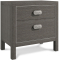 Bernhardt Prado Nightstand in Porcini | Bright Graphite