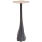 Howard Elliott Jordan Aluminum Pillar Candle Holder in Metallic Gold with Matte Graphite Finish