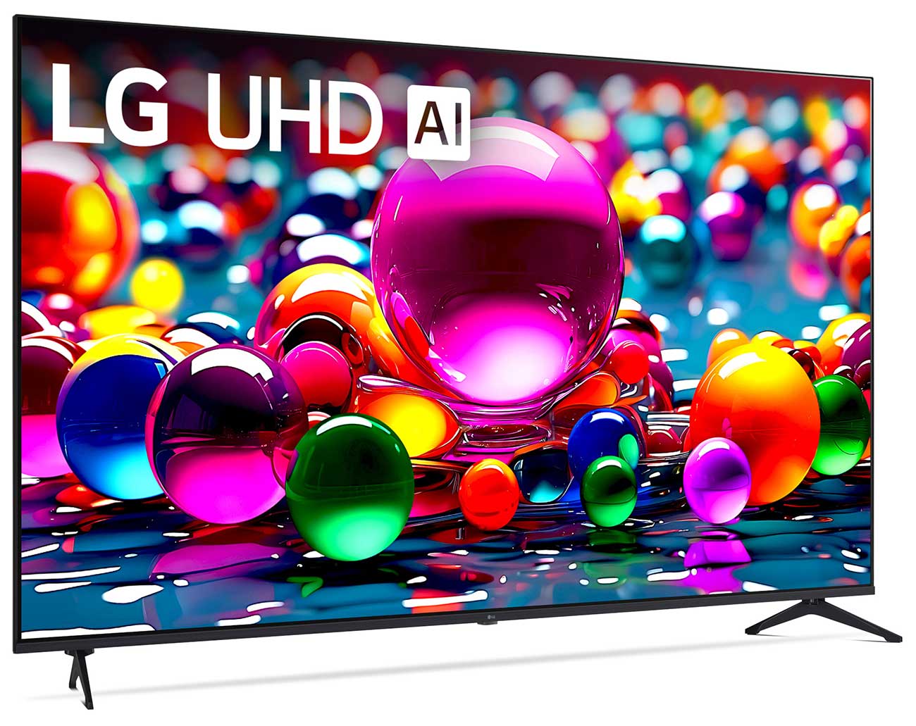 Front Right view of 4K UHD TV