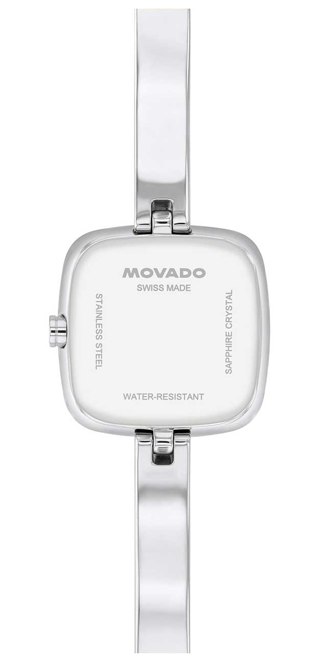 Back view of Movado Museum Bangle Watch
