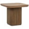 Classic Home Vander Solid Wood Square End Table in Tawny Brown