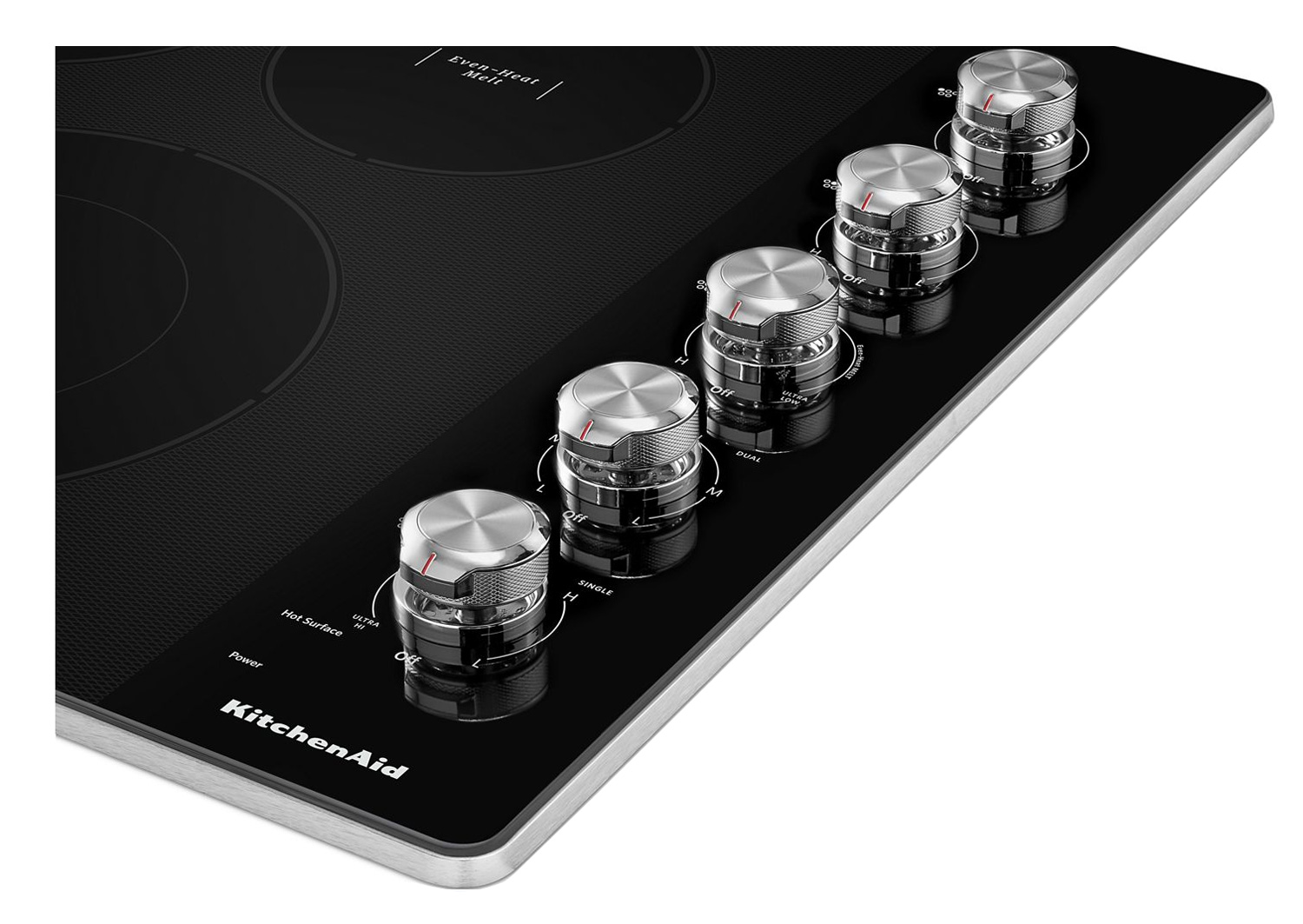 KitchenAid 30" Stainless Electric Cooktop KCES550HSS Abt