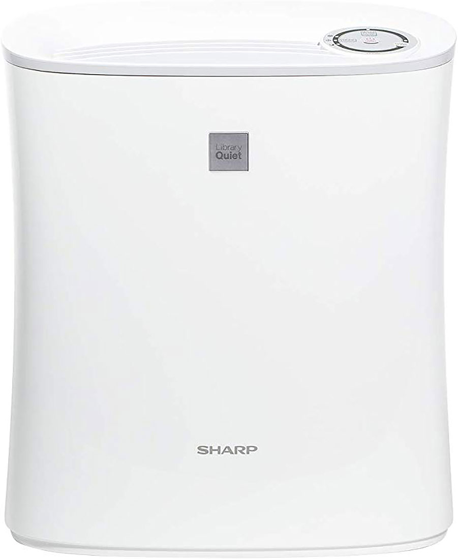 Front of a Sharp FPF30UH Air Purifier in White
