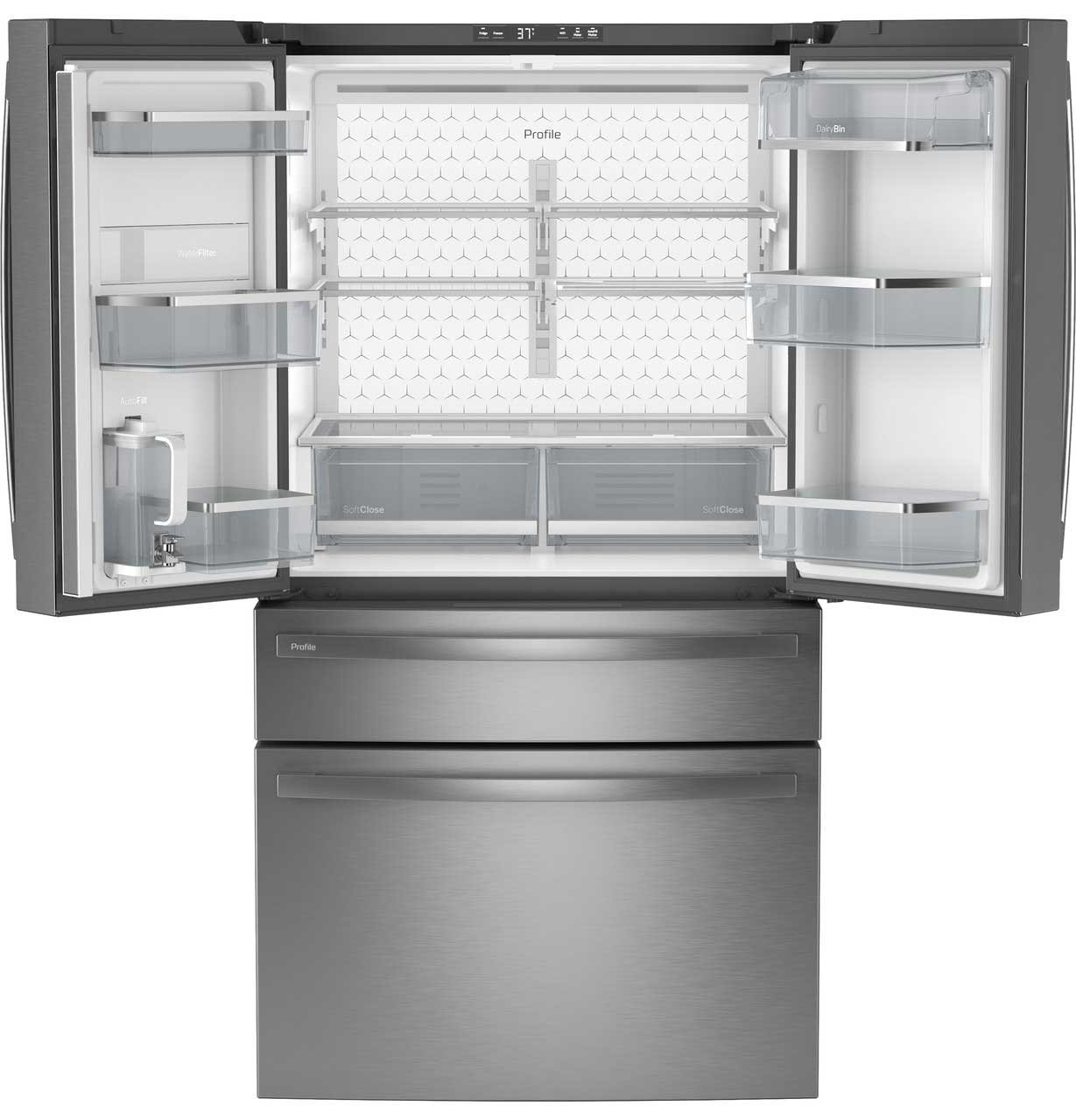 GE Profile - PJE23BYWFS - 4 Door French Door Refrigerators