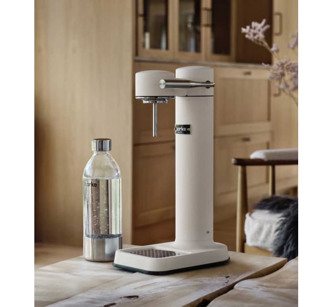AARKE Water Carbonator III in Matte White with Steel Nozzle