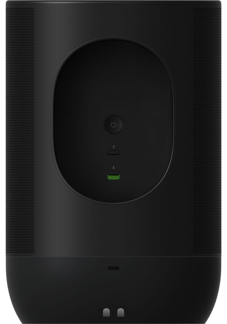 Back view of the speaker