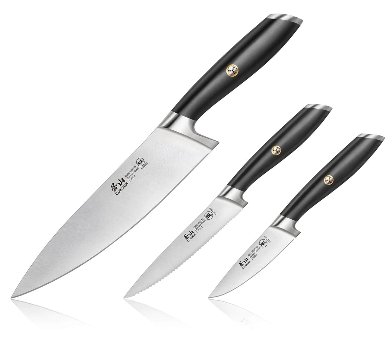 Front view of 3-Piece Knife Set
