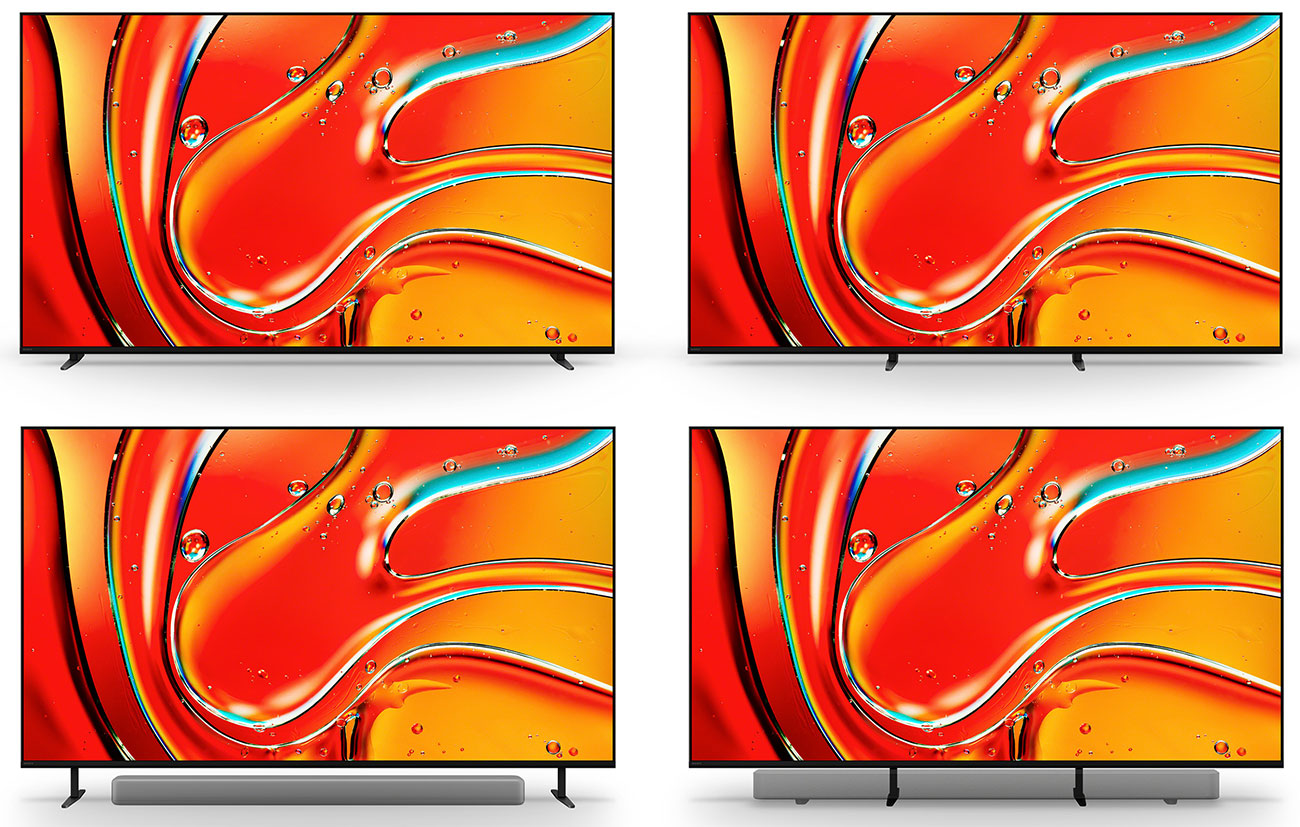 Front View of Sony Bravia 7 4K MiniLED TV and Multi Stand