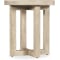 Hooker Furniture Living Room Commerce and Market Modern Side Table in Natural Light Wood