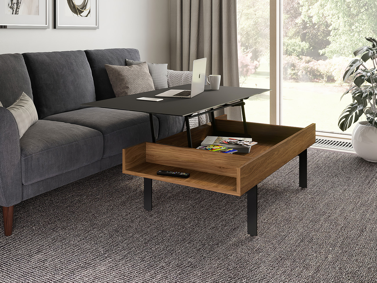 Natural Walnut Lift Coffee Table - Lifestyle 3