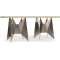 Bernhardt Solaria Console Table in Dune | Shiny Nickel
