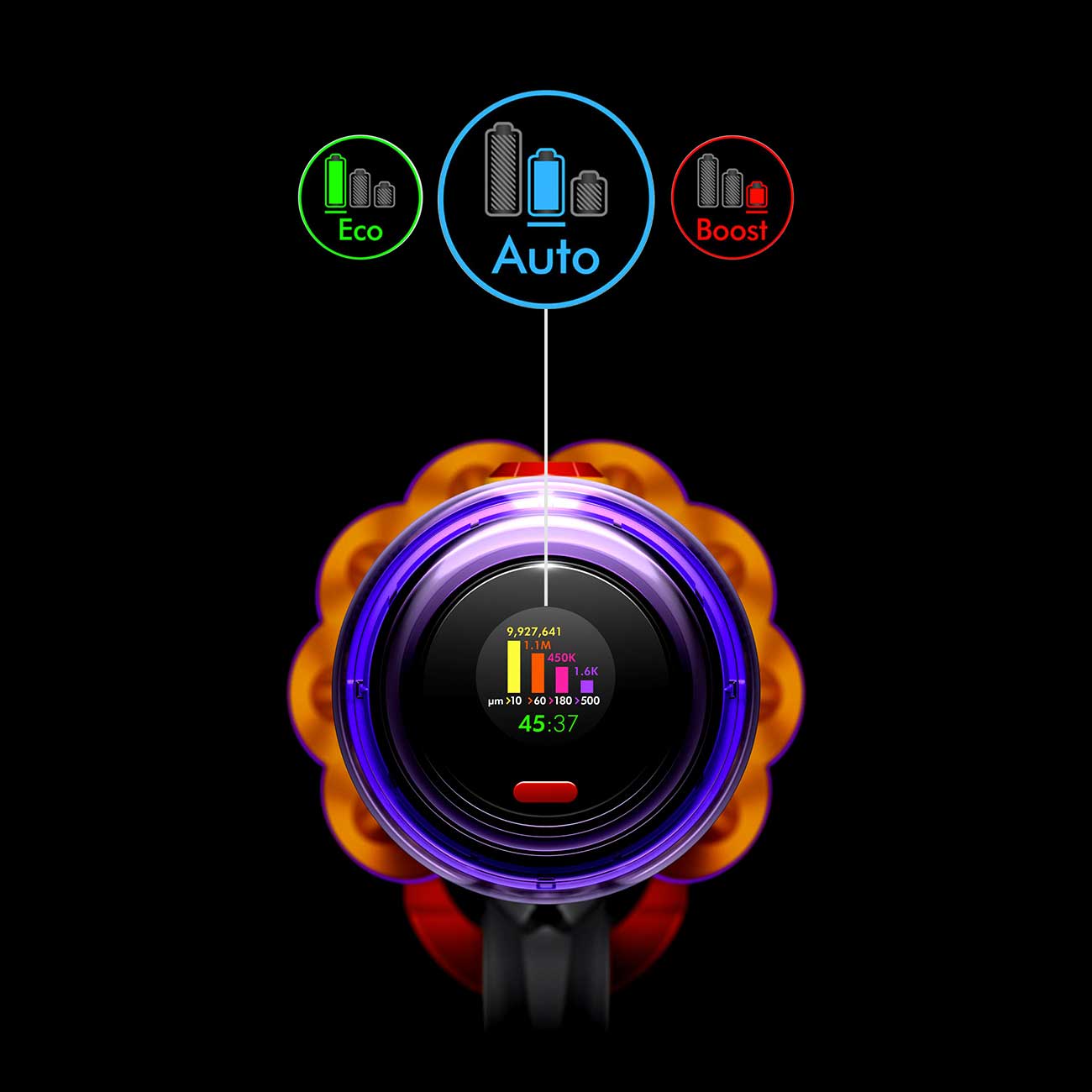 V12Detect Slim Stick Vacuum Display Detail