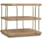 Hooker Furniture Living Room Banyon Bay End Table in Light Desert Oak | Brushed Brass