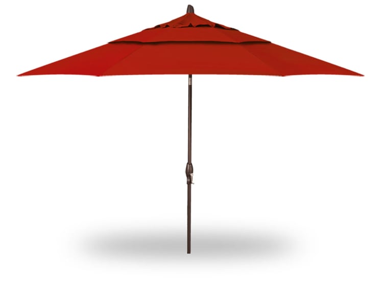11 foot sunbrella patio umbrella PURPLE LEAF Feet Large Cantilever Double Top Deluxe Outdoor Round Wood Pattern Umbrellas Offset Umbrella Heavy Duty Sun Umbrellas for Garden Deck Pool, Spectrum Indigo : Patio handed crank operation for opening and lowering the umbrella canopy and our patented 360 degree tilt mechanism Treasure Garden 11 Foot Octagon
