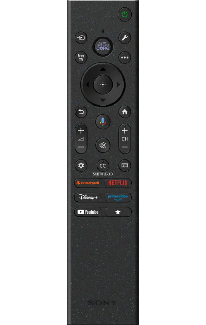 Remote View of Sony TV