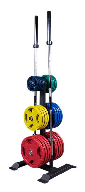 BodySolid Olympic Weight Plate Tree & Bar Holder GWT56 Abt