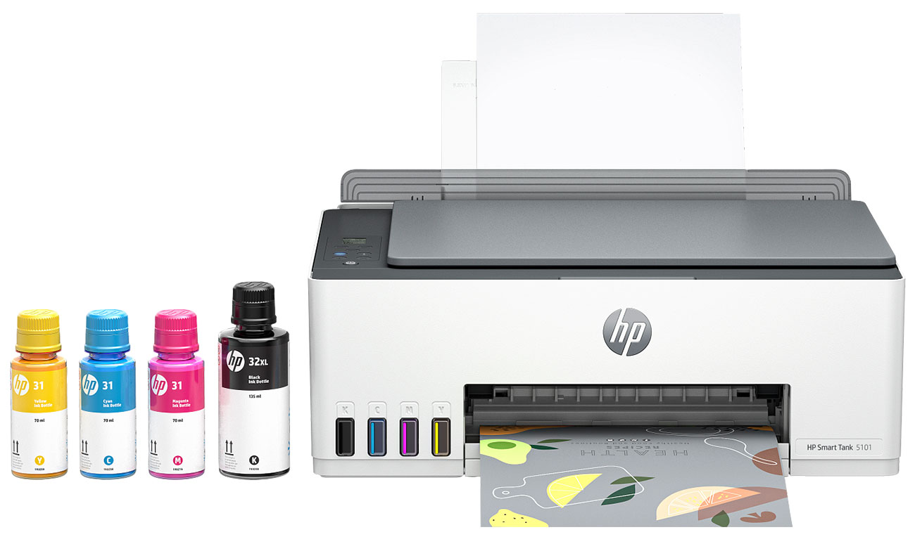 Front View of HP Printer